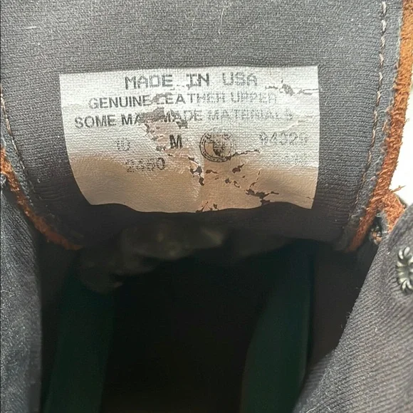 Genuine Leather Men’s Boots Lace Up Gumlite Vibram Made In USA Brown 10M - Picture 14 of 16